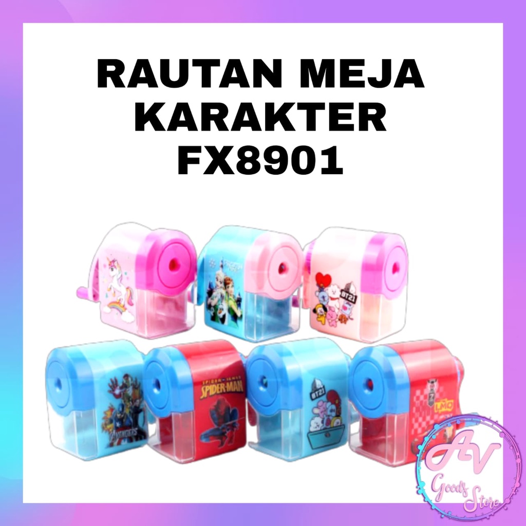

Rautan Meja Karakter FX-8901 / Serutan Putar Duduk Fancy / Rautan Meja