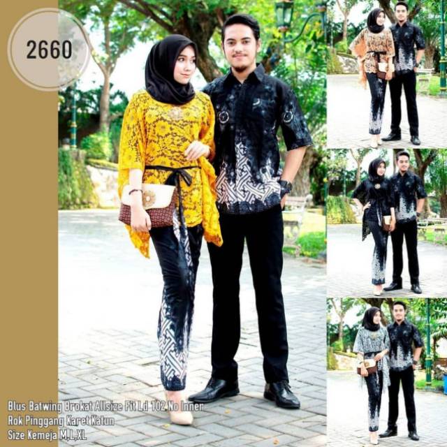 Couple batik set batwing