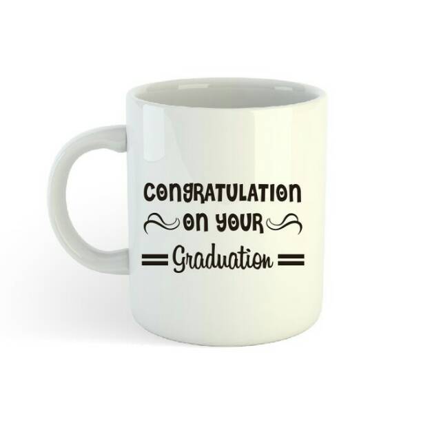 Mug Gelas Sablon Ucapan Congratulation Wisuda Souvenir Hadiah Hampers