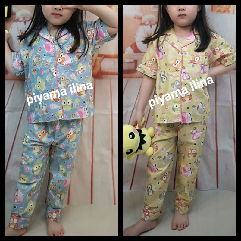 AN-33 Baju Tidur Anak/Piyama Anak Bahan Katun Lembut