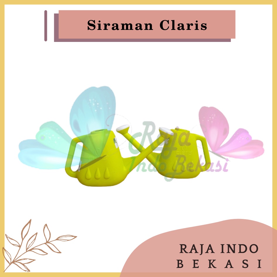 Claris 5953 1,3 Liter Pot Siram Siraman Alat Penyiram Tanaman Bunga Springtime Plastik Primavera 1,3 Liter Siraman Claris 5953 Gembor-Penyiram Tanaman Claris Mini 1 L