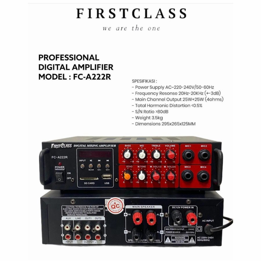 Amplifier Firstclass FC A222R - AMPLI FCA 222R