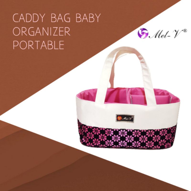 (PAKETAN LENGKAP )   Multipurpose caddy bag baby / Tas Travel Baby  CADDY BAG MEL-V  Art Ck02  Caddy Bag Mel-v Free Cooler bag +pouch + Tissue Cusson