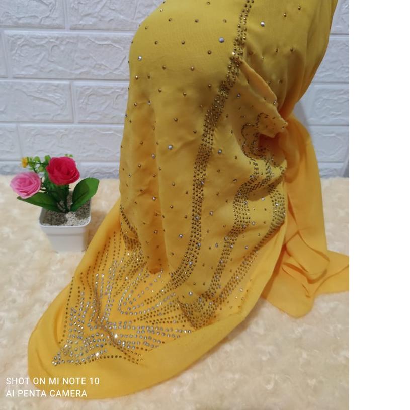 hijab payet murah grosir / hijab mute swarovski glamour / Hijab Segi Empat mute / Jilbab SegiEmpat m