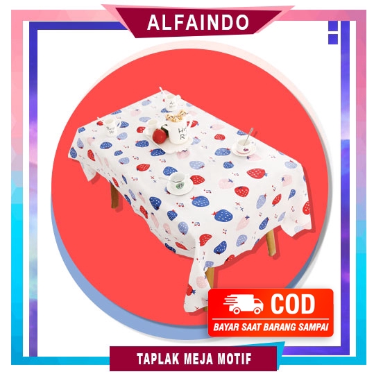 Alfaindo Taplak Meja Anti Air PEVA Motif TPM008