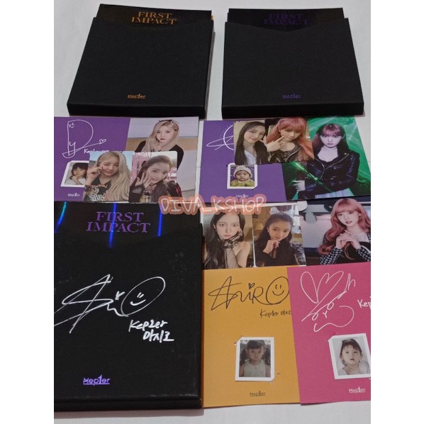KEP1ER ALBUM PHOTOCARD KEP1ER MWAVE SIGNED MASHIRO CHAEHYUN
