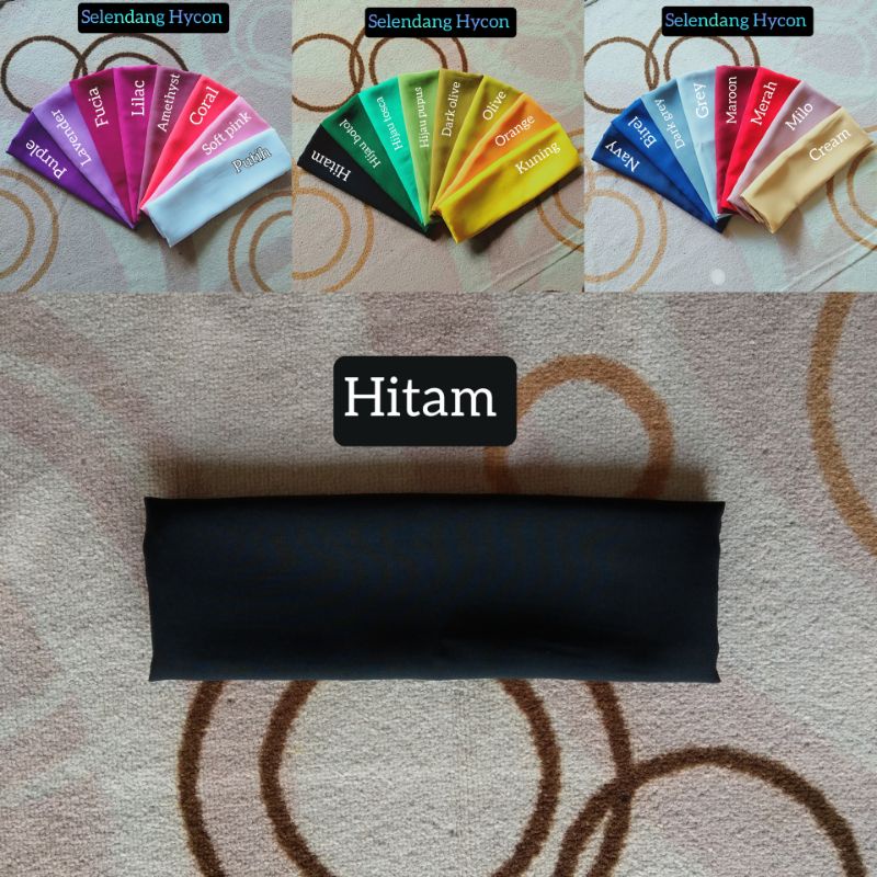 Selendang Hycon-Hitam