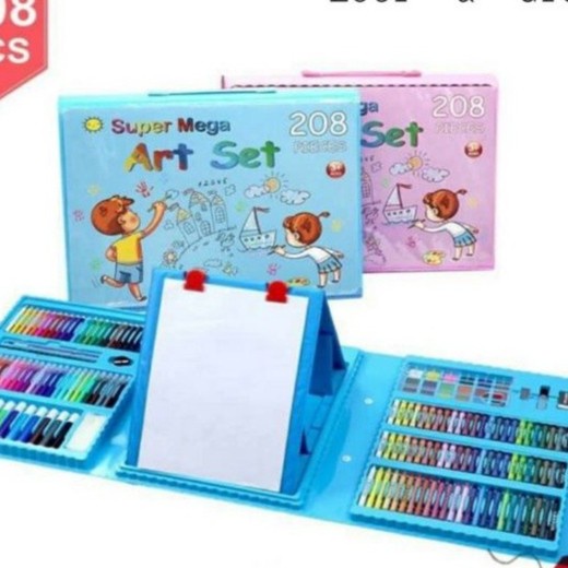 Barangunik2021 -Crayon Set 208 Alat Mewarnai Warna Set 208pcs Pensil Warna Krayon SetCrayon set segi 6 enam 46pcs 46 pcs art set warna color/Crayon Set Isi 150 Pcs Pensil Warna Set Anak Crayon Full Set Alat Lukis