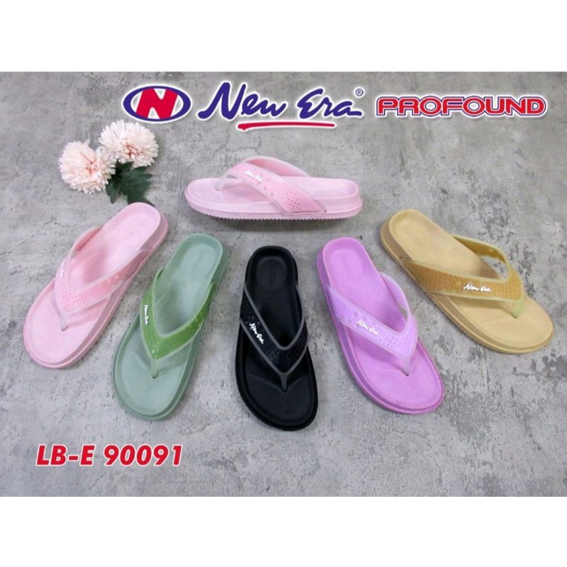 NEW ERA LB-E 90091 Sandal Karet Wanita Nyaman Empuk Tidak Licin Sandal Karet