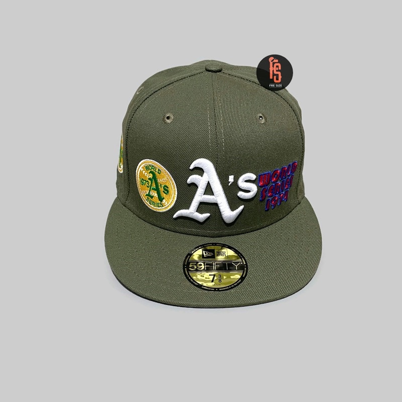 TOPI NEW ERA ORIGINAL 5950 WS OAKLAND ATHLETICS OLIVE