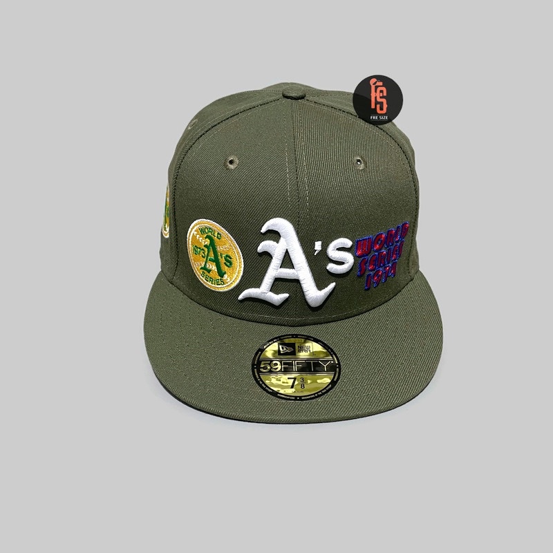 TOPI NEW ERA ORIGINAL 5950 WS OAKLAND ATHLETICS OLIVE