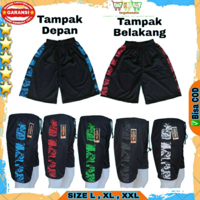 Celana Pendek Kolor Olahraga Pria Wanita Training Bola Futsal Fitnes Basket Volly Badminton Voli Gym
