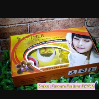 ESTHER PAKET WHITENING CREAM 3IN1 BPOM PAKET ESTHER 3IN1 BPOM