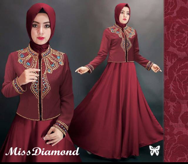 Maxi miss diamond peach Milo maroon tosca