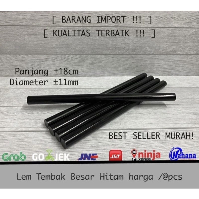 ( Ecer ) ISI LEM LILIN / REFFILL LEM BAKAR / REFILL LEM TEMBAK / GLUE GUN STICK BIG SMALL CLEAR TRANSPARANT BENING YELLOW KUNING HITAM BLACK SMALL MEDIUM LARGE