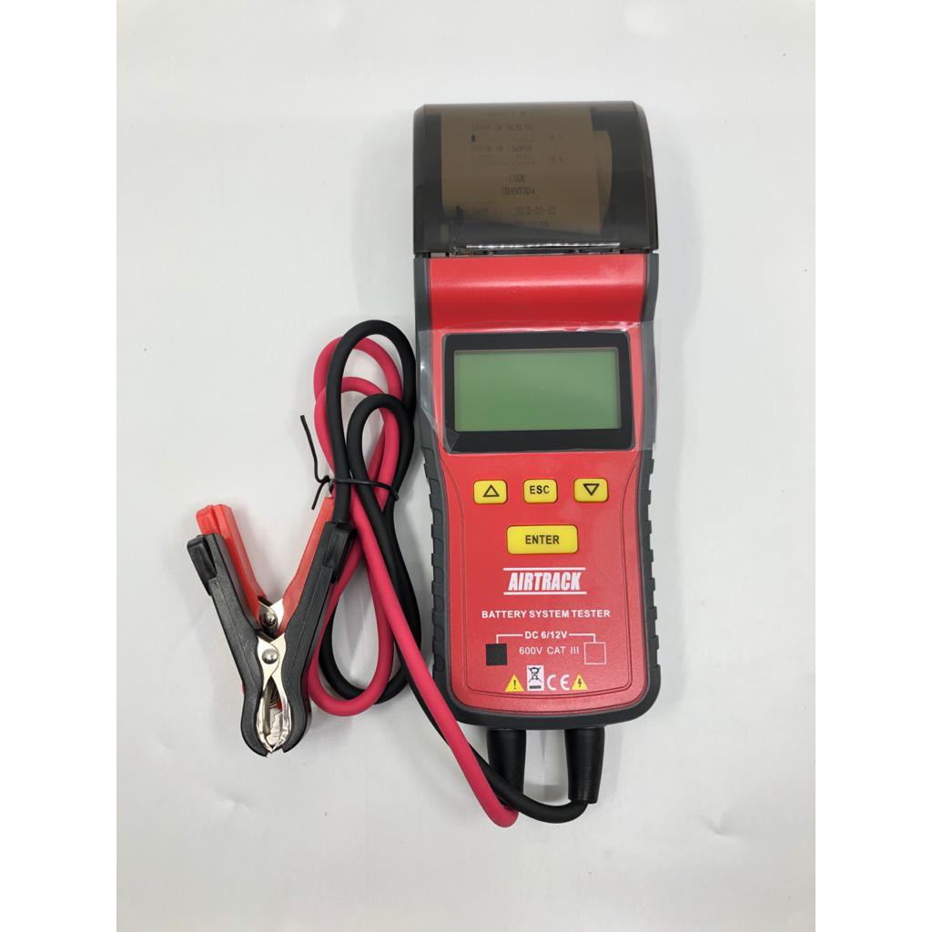 Battery Tester Alat Tes Aki Mobil &amp; Motor 6v/12v with Printer [Airtrack] 100-1700 cca