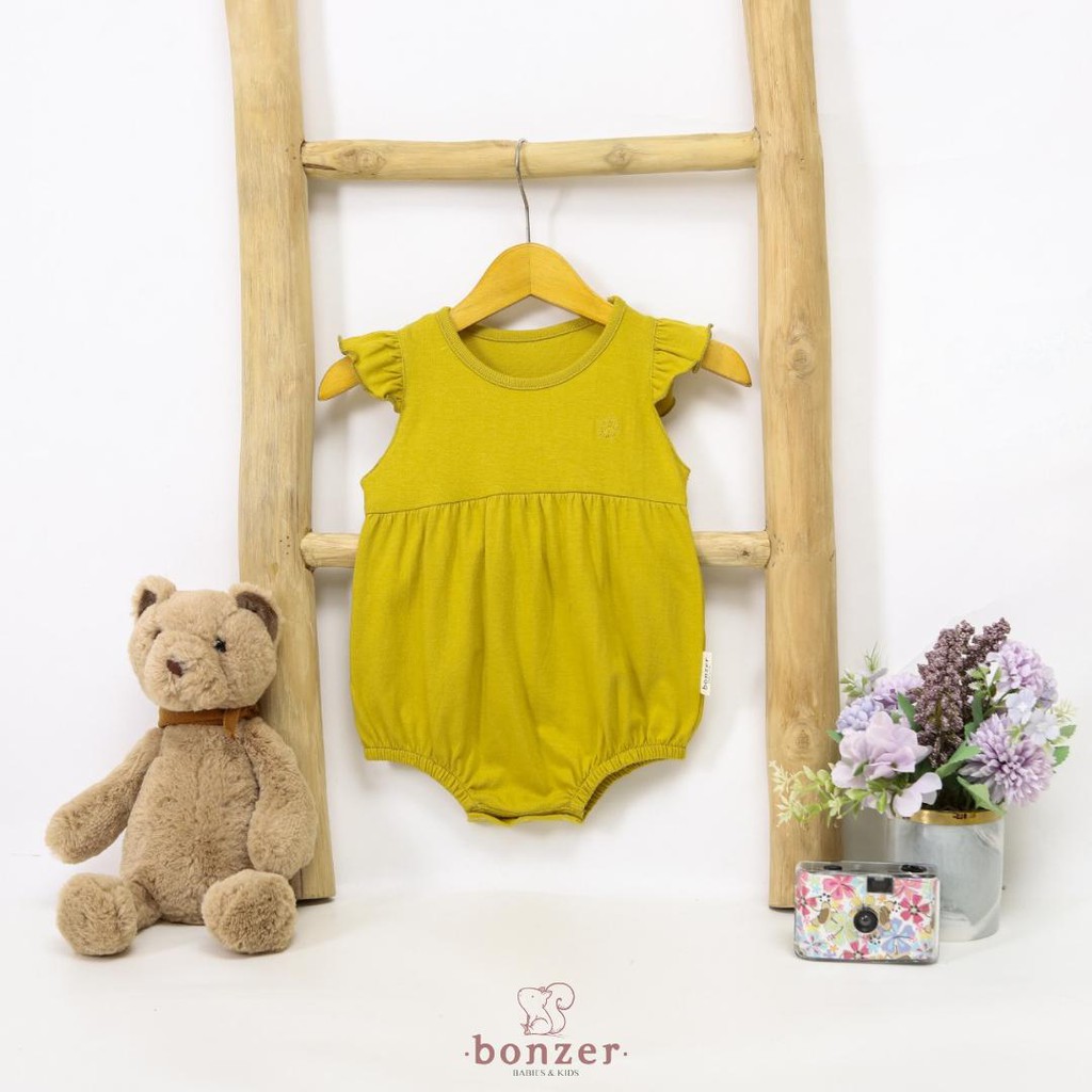 PROMO 7.7 PROMO BAJU LEBARAN MURAH BONZER Ruffle Jumpsuit Romper bayi, Jumpsuit bayi, jumper bayi, Pakaian bayi perempuan Part2