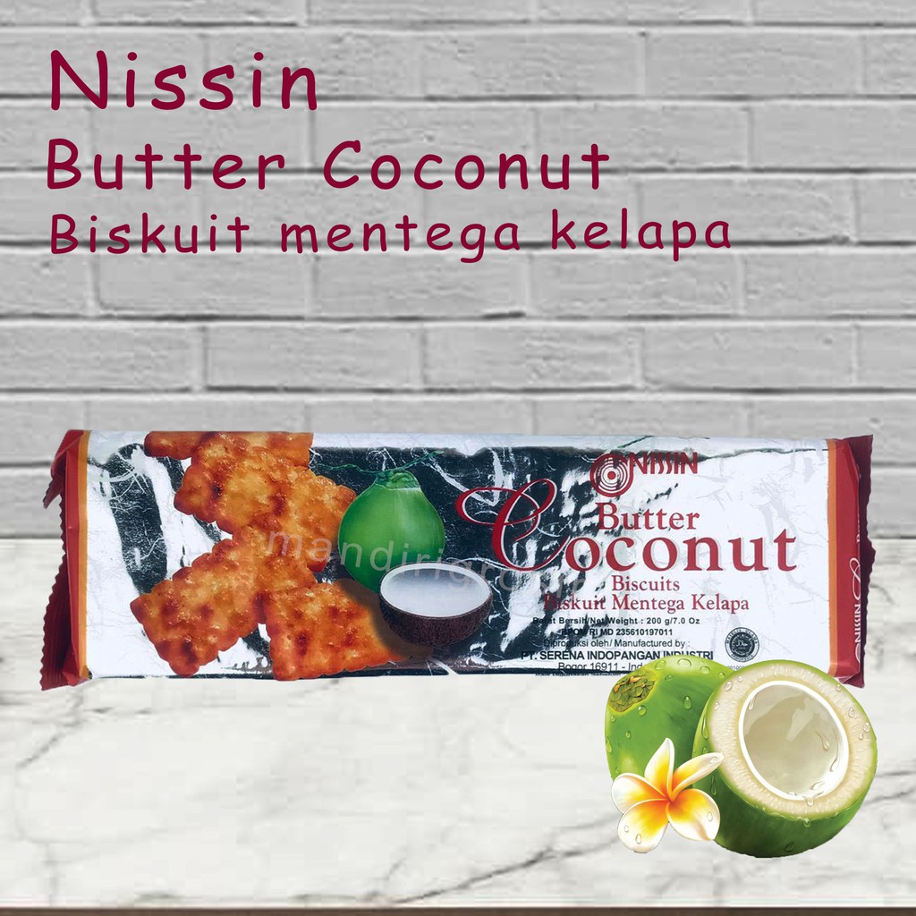 BISKUIT RASA COCONUT*NISSIN *BISKUT RASA KELAPA * 200g