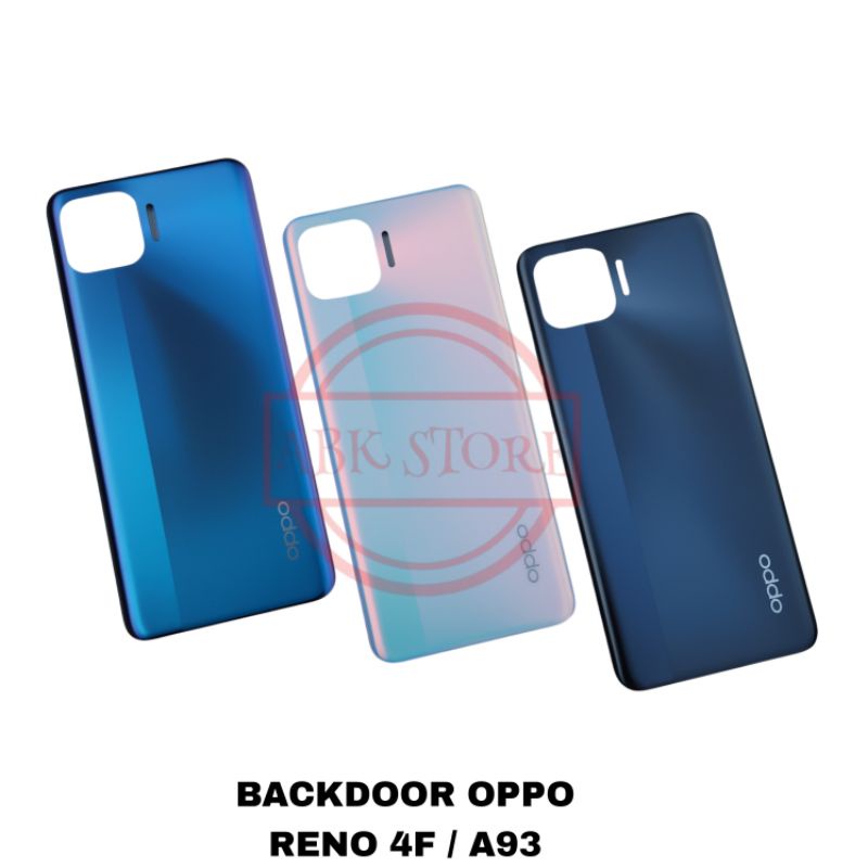 TUTUP BELAKANG BACKDOOR BACK CASING OPPO RENO4 F / RENO 4F / A93 COVER BATERAI