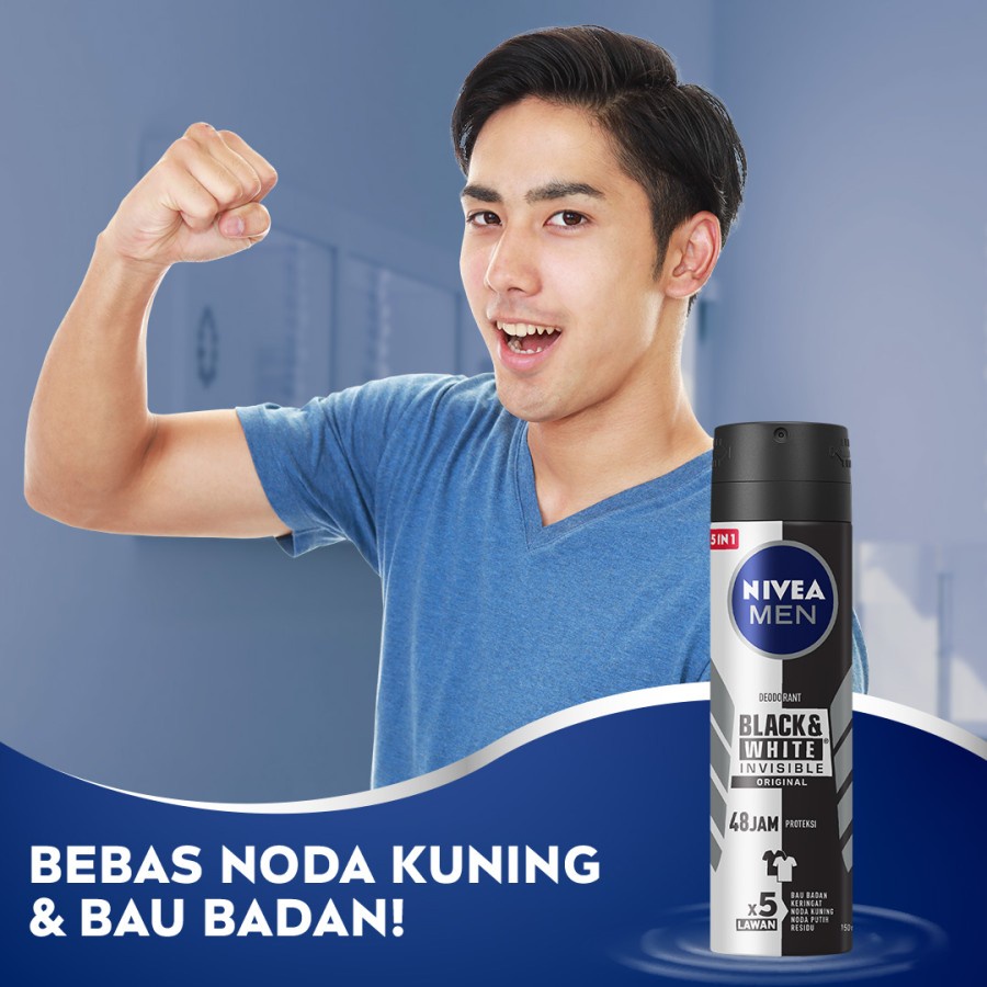 ★ BB ★ NIVEA Deodorant Extra Whitening Spray - Nivea Hijab Fresh Deodorant Spray - NIVEA MEN Deodorant Invisible Black &amp; White Spray - Deodoran Spray