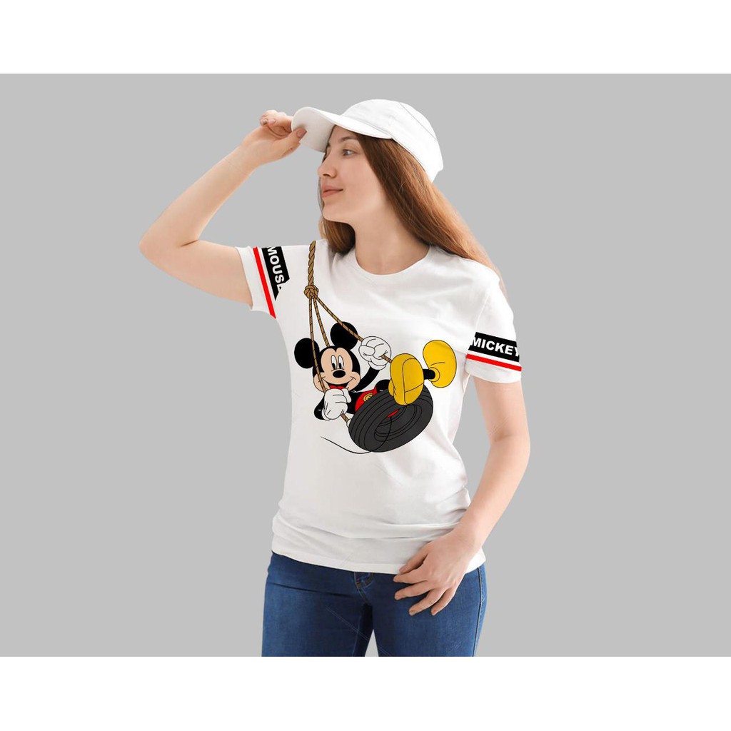 KAOS CEWEK COTTON COMBED30S UKURAN SLIM FIT KHUSUS CEWEK BAJU CEWEK DISNEYY