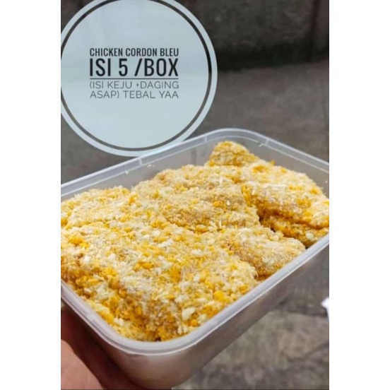 

Chicken Cordon Bleu Box isi 5 pcs Homemade