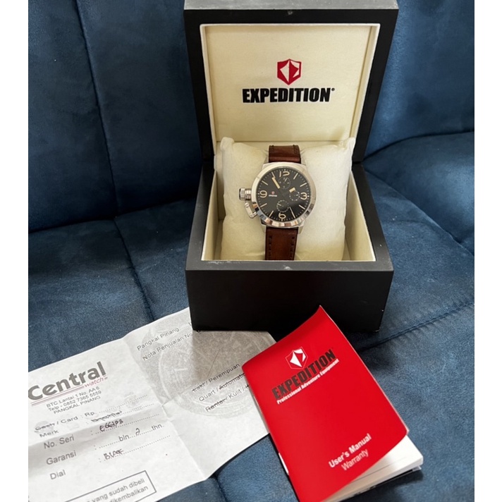 Jam Tangan Wanita Expedition Original E6639 Leather Woman Watch