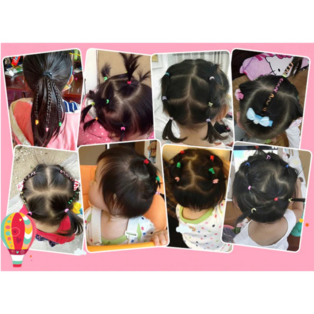 BAJ KARET JEPANG DOT MINI - KARET KUNCIRAN RAMBUT - IKAT RAMBUT ANAK IR020