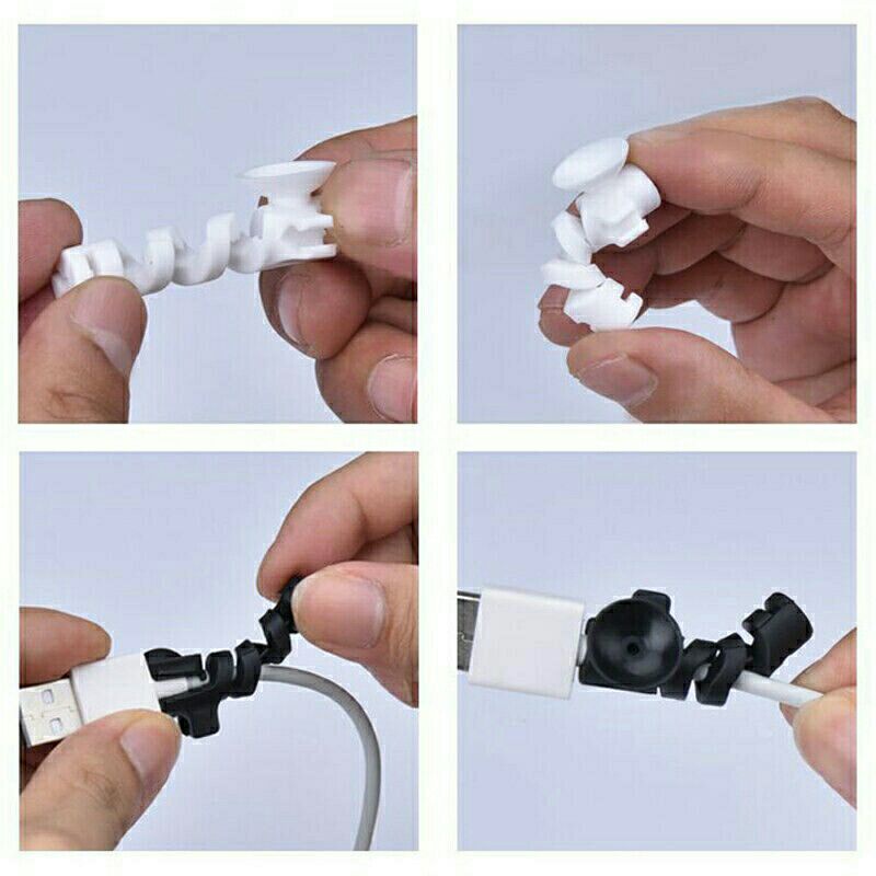 Cable Protector Warna Warni / Pelindung Ujung Kabel Spiral (1 set isi 4pcs)