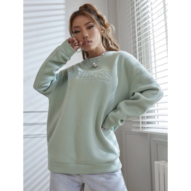 GFS WELLNESS EMBROIDERY FLEECE SWEATER