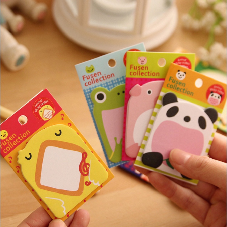 Kertas Memo Karakter Stationary / Sticky Notes Memo Animal