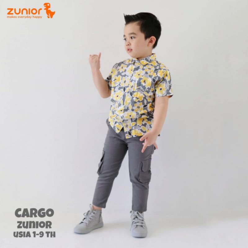 Celana Cargo anak laki laki Panjang Chinos pdl Celana Gunung bahan Katun Kargo pants Zunior Warna Hitam Army