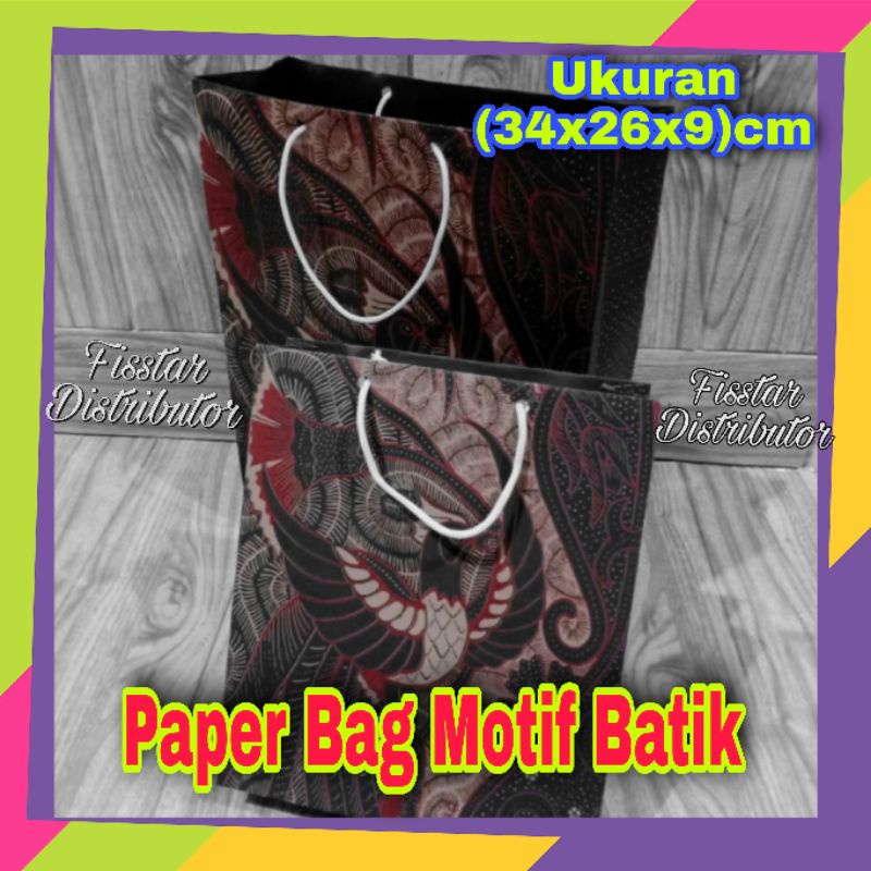 

Paper Bag/ Paper Bag Motif Batik (Ukuran 34×26×9cm)
