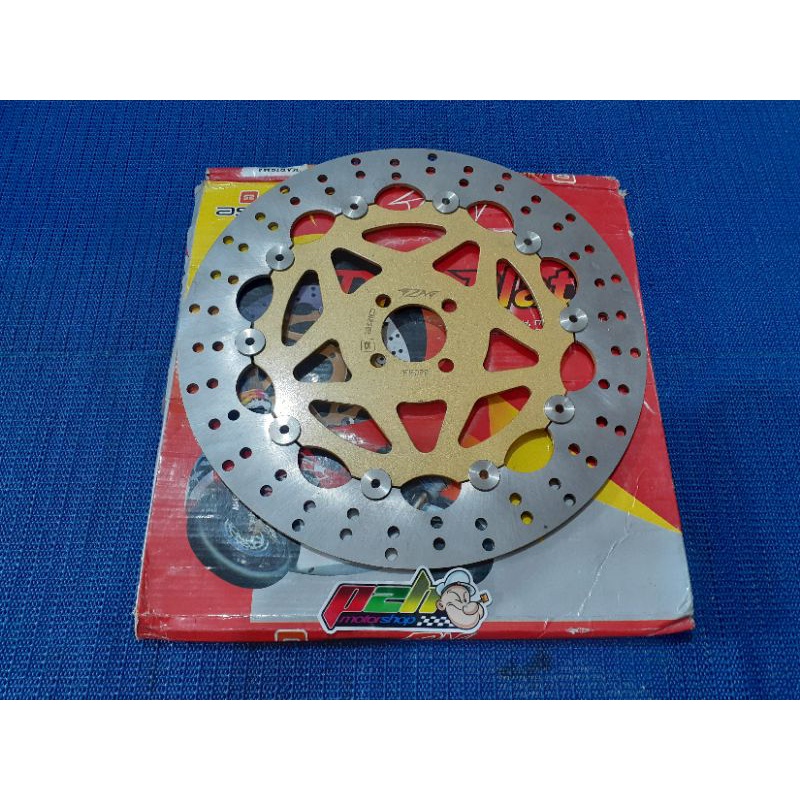 disc brake / piringan cakram Axio TZM 320mm plus pnp braket satria 2tak hiu lumba / smash / shogun