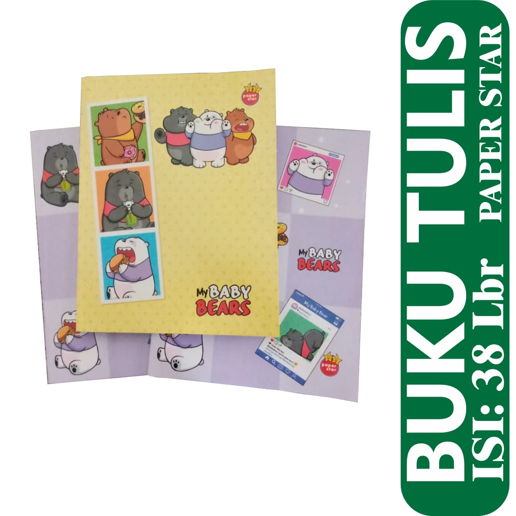 

BUKU TULIS ISI 38 LBR/ BUKU SEKOLAH/ BUKU KECIL/ ALAT TULIS SEKOLAH