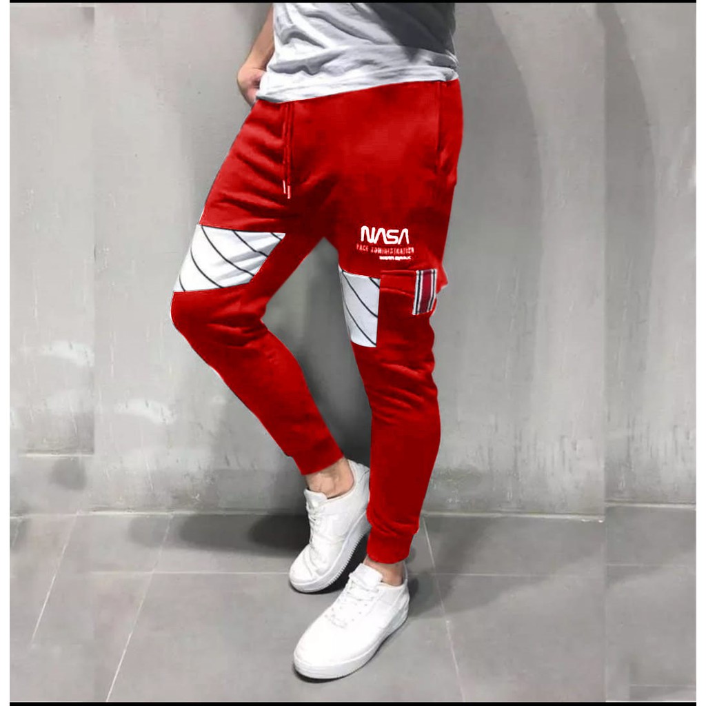 JOGGER NASA-CELANA JOGGER NASA MODEL KEKINIAN-JOGGER BAHAN FLEECE TEBAL TERLARIS