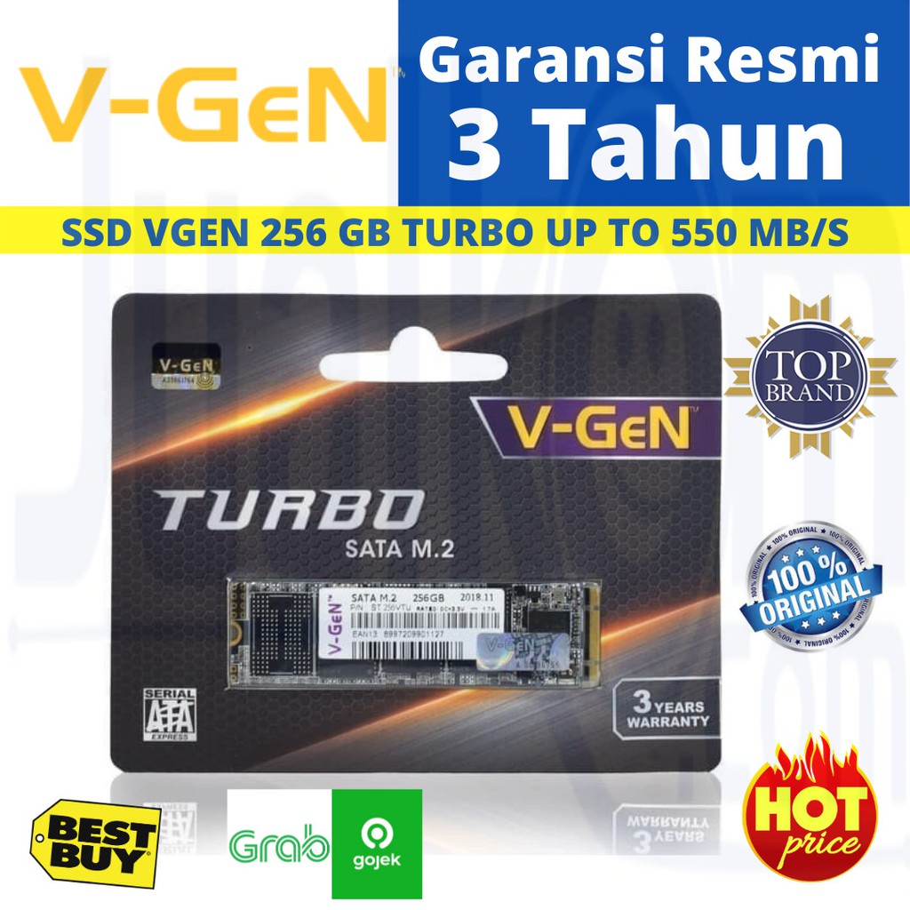 SSD V-GEN 256GB M.2 SATA TURBO V GEN M2 256 GB VGEN 2280