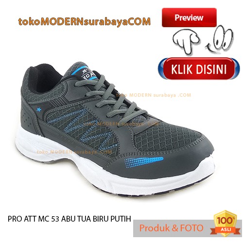 PRO ATT MC 53 ABU TUA BIRU PUTIH sepatu pria casual sneakers Olahraga