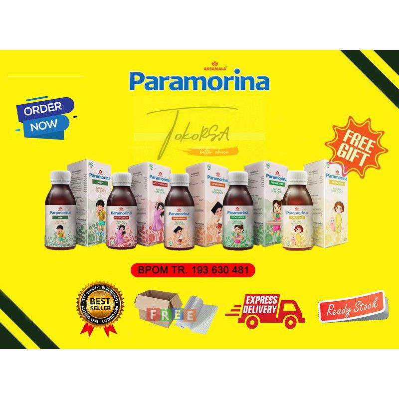 [ FREE GIFT ] Paramorina Vitamin Anak Terlambat Bicara Dan Jalan Penambah Nafsu makan cacingan obat batuk n