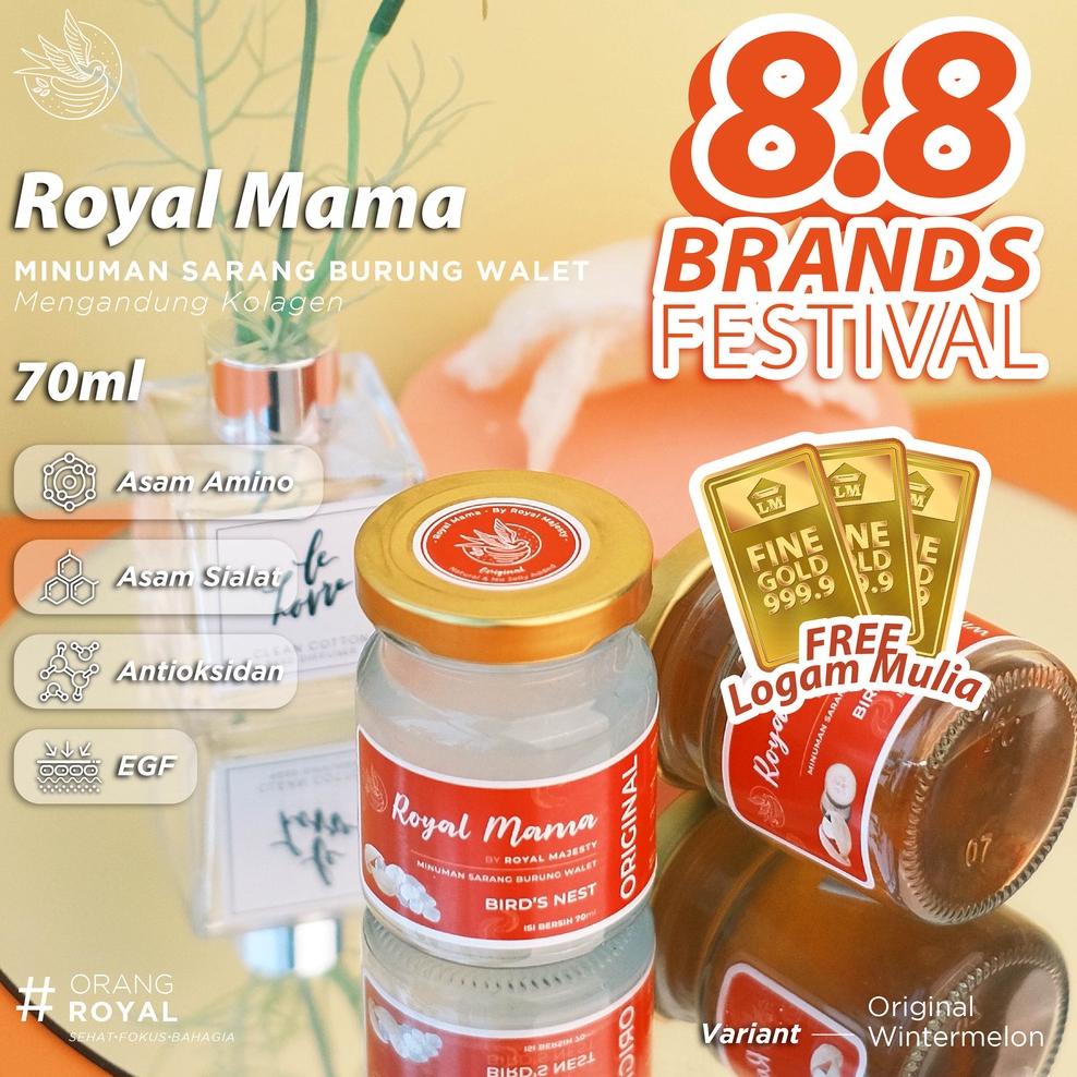 

[KODE PRODUK CC6VM3991] 80% Konsentrat Sarang Burung Walet Program Royal Mama (Suplemen Ibu Hamil) 70 Ml Minuman Sarang Burung Walet