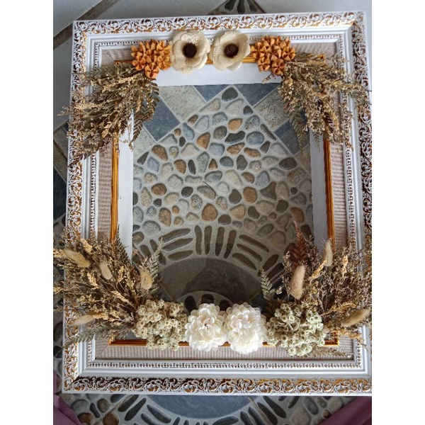 Hiasan mahar rustic bunga caspea
