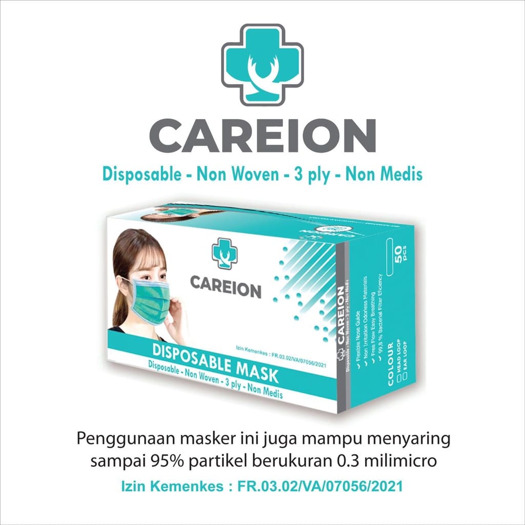 ✨NAGIHI✨ MASKER CARION ISI 50 PCS/MASKER KOREA/MASKER CAREION