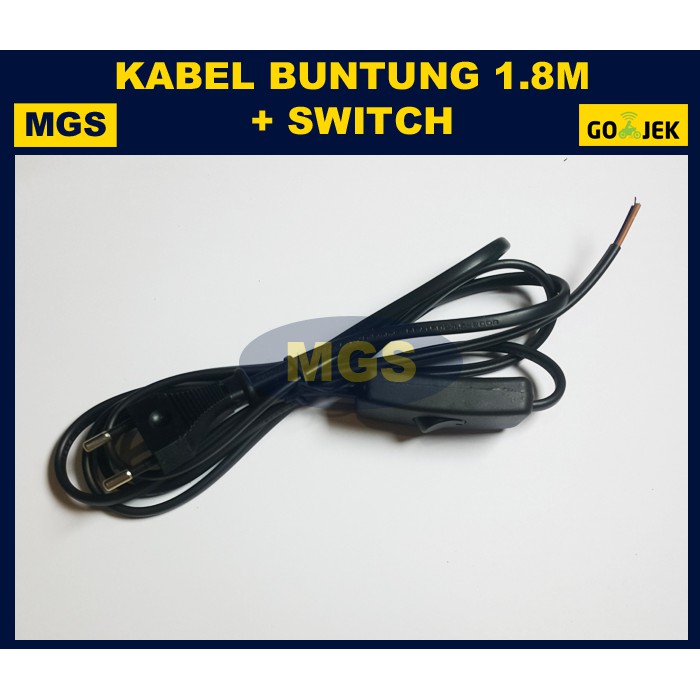 Kabel Buntung + Switch 1,8 meter