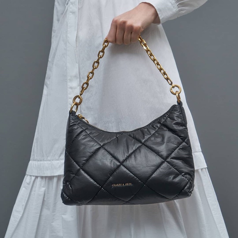 CnK Puffy Quilted Chain Handle Bag