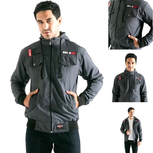 Jual JAKET PARKA PRIA SEMI PARKA TASLAN WATERPROOF ORIGINAL REBEL ID ...