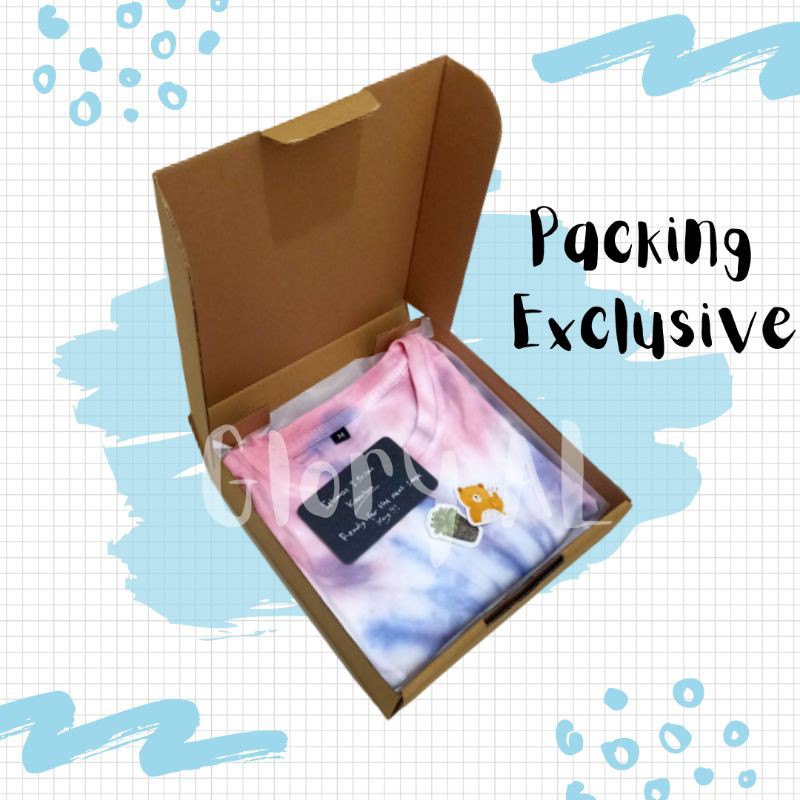

Hamper box / gift box / kado / hadiah Kaos Tie Dye Unisex • READY•
