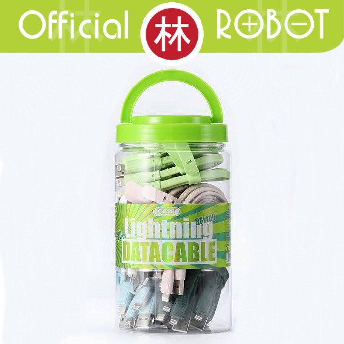 Toples Kaleng Kosong Bekas Kabel / Charger / Earphone - Vivan Robot