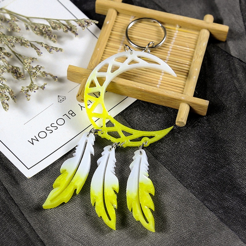 Siy 1 Set Cetakan Resin Epoksi Bentuk Dream Catcher Bahan Silikon Untuk Kerajinan Tangan Diy