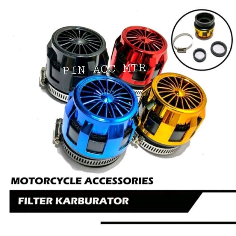 model TURBIN PESAWAT ] FILTER KARBU Racing VARIASI filter karbu  asl  power jet PE dan PWK/PE