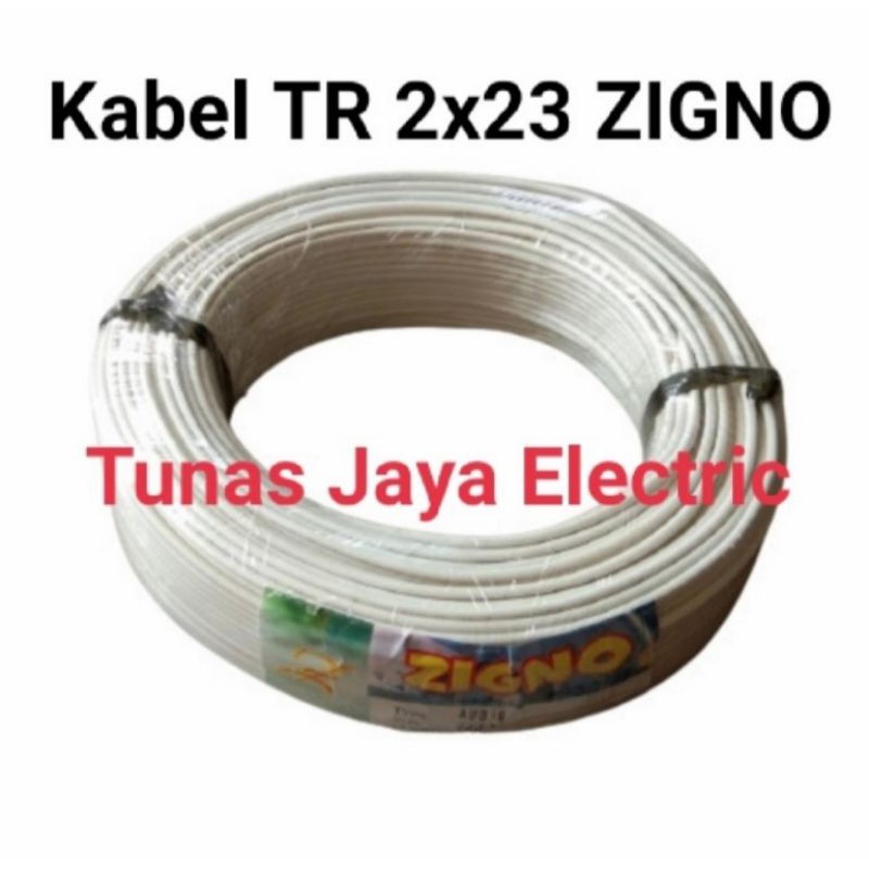 Kabel Listrik Serabut TR (Twin Round) 2x23 ZIGNO